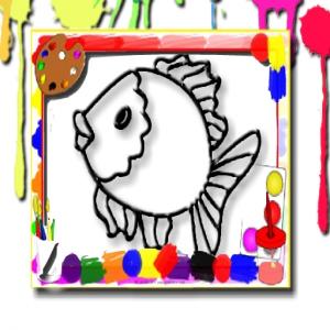 Книжка-раскраска с рыбками