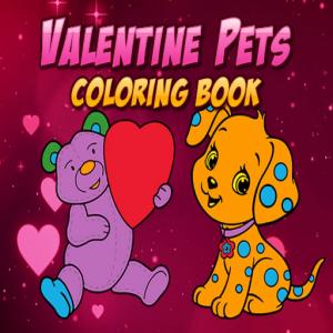 Valentinstag Haustiere Malbuch