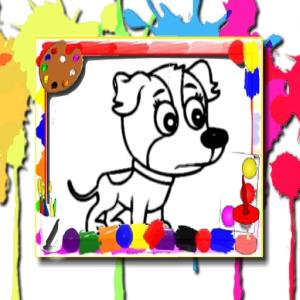 Livre à colorier des chiens