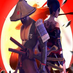 Samurai-Kämpfer.