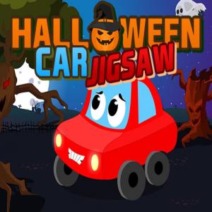 Jigsaw de voiture d'Halloween