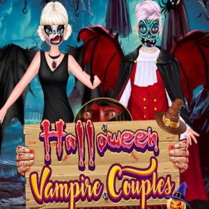 Couple de vampire d'Halloween