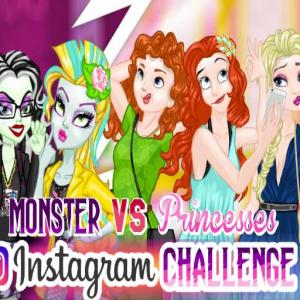 Монстр против принцессы в Instagram