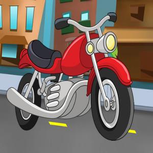 Jigsaw moto de dessin animé