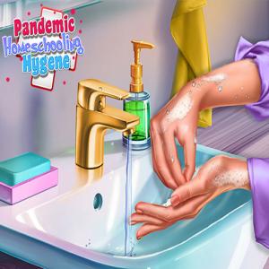 Pandemie Homeschooling Hygiene.