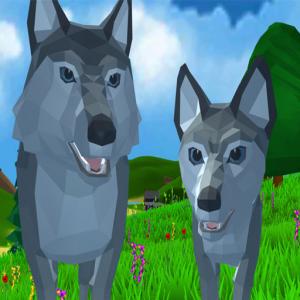 Wolf Simulator Animaux sauvages D