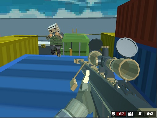 Schießen Blocky Combat Swat Gungame Survival