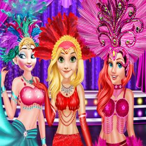Princesse comme showgirls de Los Vegas