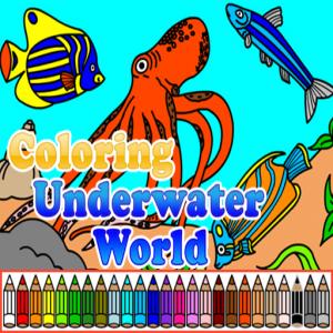 Färbung Unterwasserwelt.