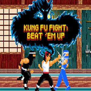 Kung Fu Kampf schlagen sie nach oben
