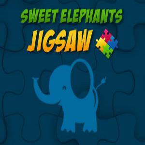 Süße Elefanten Jigsaw.