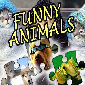 Puzzle lustige Tiere