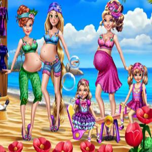 Schwangere Mütter exotischer Urlaub