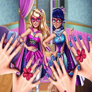 Superheld-Prinzessinnen-Nägel-Salon