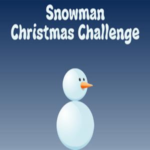 Schneemann Weihnachten Herausforderung.