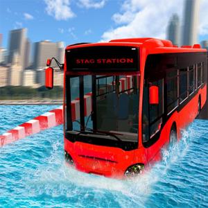 Bus flottant de l'eau extrême