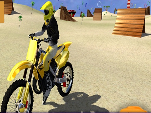 мотоцикл пляжный трюк
