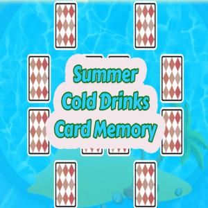 Mémoire de carte d'été de boissons froides