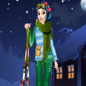 Принцесса Зимние лыжи