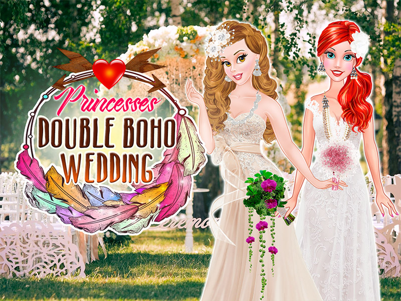 Princesses double boho mariage