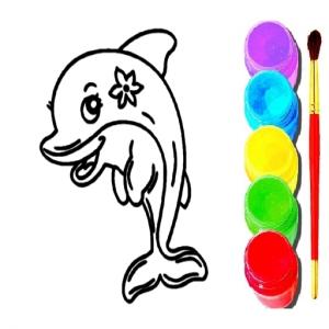 Раскраска Дельфин
