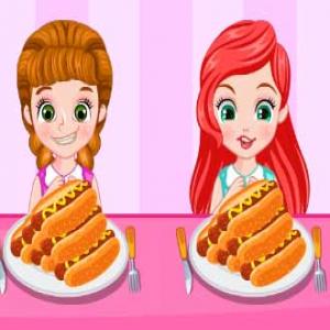 Concours de mange Princess Hotdog