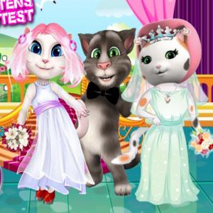 Concours de mariée blanche des chatons