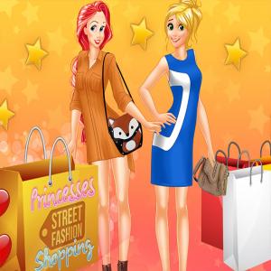 Prinzessinnen Straßenmode-Shopping