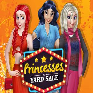 Prinzessinnen im Yard-Verkauf