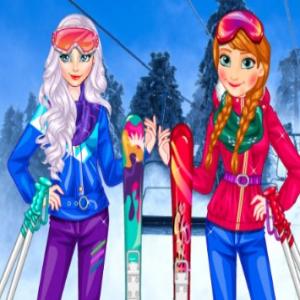 Prinzessinnen im Ski.