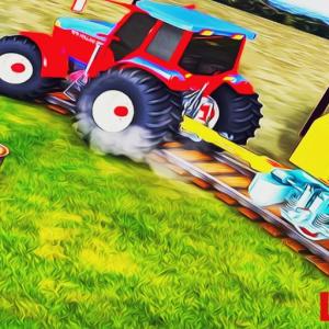 Jeux de train tracteur de tracteur robuste
