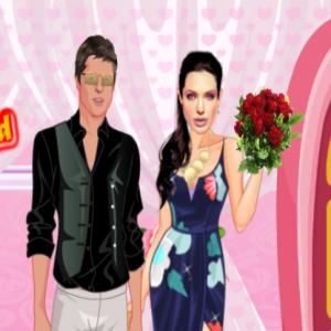 Angelina und Brad Romantisches Datum