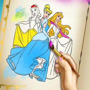 Книжка-раскраска принцесс