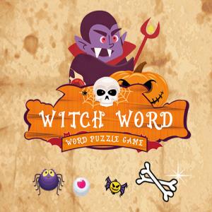 Hexe Wort: Halloween-Puzzle-Spiel