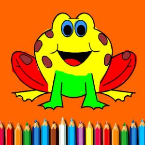 BTS Funny Frog Coloring Книга