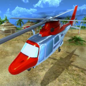 Вертолет спасательный летающий симулятор 3D