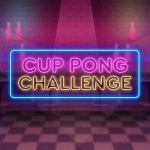 Cup-Pong-Herausforderung.