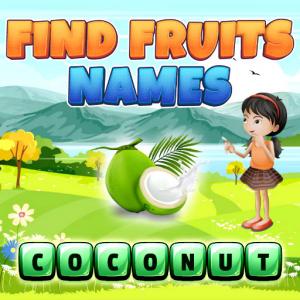 Früchte-Namen finden.