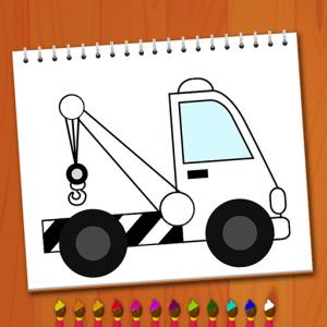 Färbungsbuch-Baggerwagen