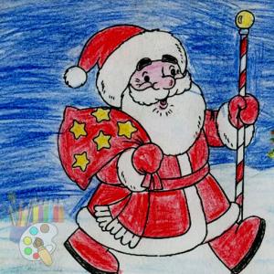 Coloriage de Santa Claus