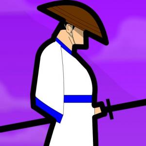 Chapeau de paille samouraï