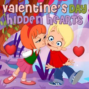 Versteckte Herzen des Valentinstags