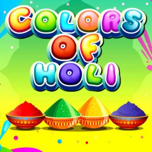 Farben von Holi.