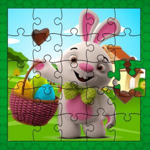 Jigsaw de lapin de la lapin de Pâques