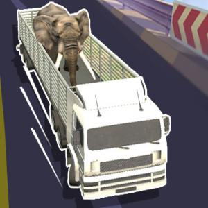 Camion de transport animal sauvage