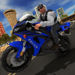 Polizeijagd Motorradfahrer