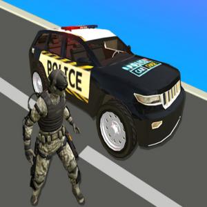 Polizeiauto Verfolgungsjagd