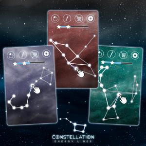 Lignes d'énergie de constellation