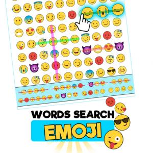 Édition emoji de recherche de mots