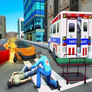 Rettungsrettung Spiel Ambulanz Hubschrauber